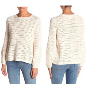 14 & Union Popcorn-Knit Crew Neck Sweater Pullover XL